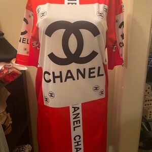 Fashion CC Bold Red and White Dress with Pockets